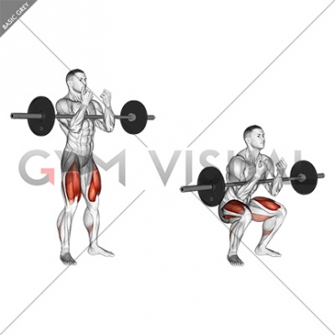 Barbell full Zercher Squat