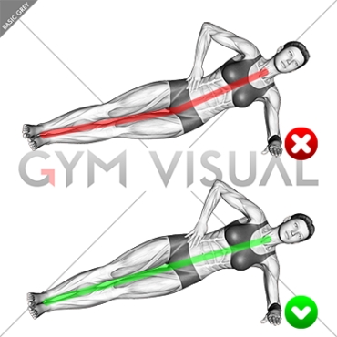 Side Plank - Butt (WRONG-RIGHT)