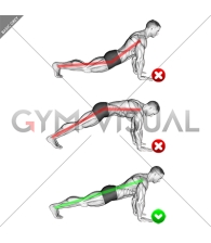 Push-up - Start position (WRONG-RIGHT)
