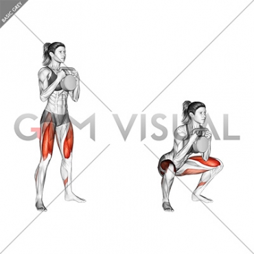 Kettlebell Goblet Squat (female)