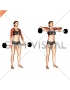 Barbell Shoulder Grip Upright Row (female)