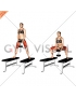 Dumbbell Sumo Squat off Benches (female)