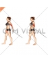 Cable One Arm Biceps Curl (VERSION 2) (female)