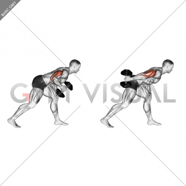 Dumbbell One Arm Kickback