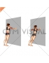 Wide Push-up (wall) (female)