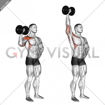 Dumbbell One Arm Shoulder Press (version 2)