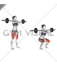 Barbell Front Squat (female)