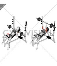 Barbell Incline Close Grip Bench Press (female)