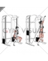 Cable twisting overhead press (female)