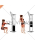 Cable Squat Row (with rope attachment) (female)