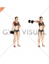 Dumbbell One Arm Lateral Raise (female)