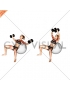 Dumbbell Incline Fly on Exercise Ball (female)
