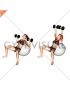 Dumbbell Incline Press on Exercise Ball (female)