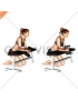 Dumbbell Over Bench One Arm  Neutral Wrist Curl (female)