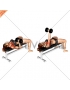 Dumbbell Lying One Arm Press (female)