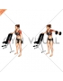 Dumbbell One Arm Lateral Raise (female)