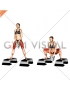 Kettlebell Dumbbell Sumo Squat off Stepbox (female)