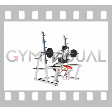 Barbell Full squat (with rack)
