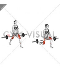 Barbell Split Squat (VERSION 2) (female)