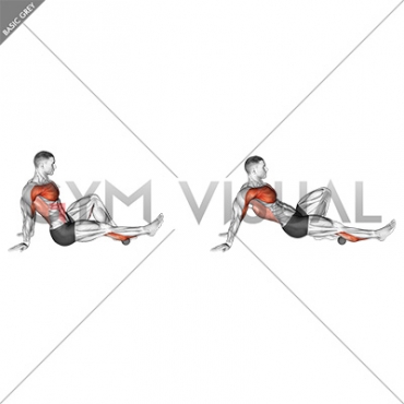 Rollball Seated Single Leg Shoulder Flexor Depresor Retractor