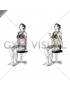 Resistance Band Seated Biceps Curl (female)