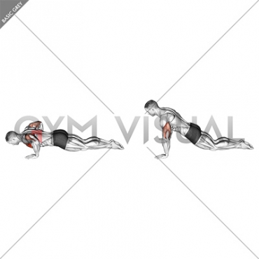 Kneeling Push-up (male)