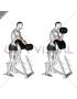 Dumbbell Standing Preacher Curl