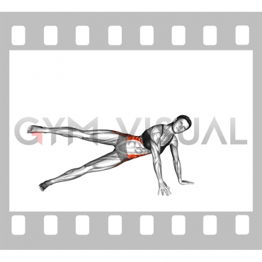 Side Plank Leg raise (female)