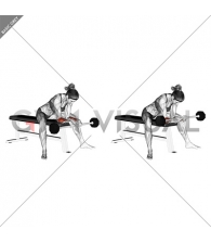 Barbell Reverse Wrist Curl (female)