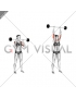 Barbell Standing Close Grip Military Press (female)