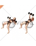 Dumbbell Press on Exercise Ball (female)