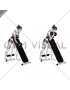 Dumbbell Standing One Arm Curl (over incline bench) (female)