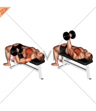 Dumbbell One Arm Wide-Grip Bench Press