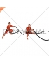 Battling Ropes Alternate Arms Side Lunge