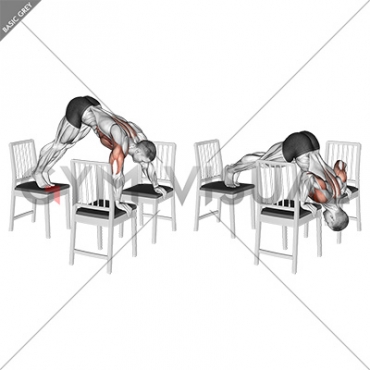 Pike Push-up (between Chairs)