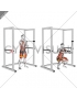 Band horizontal Pallof Press with Resistance Band Squat