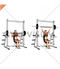 Smith Seated Shoulder Press (female)