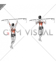 Wide Grip Pull Up (female)