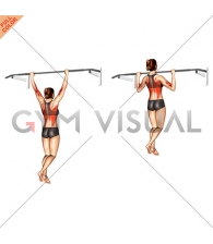 Wide Grip Pull Up (female)
