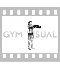 Dumbbell Front Raise (female)