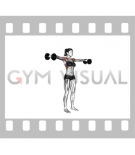 Dumbbell Standing Lateral Raise (female)