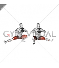Weighted Cossack Squats (male)
