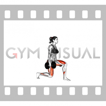 Dumbbell Lunge (female)