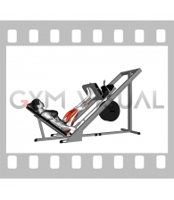 Sled 45 degrees Narrow Stance Leg Press (female)