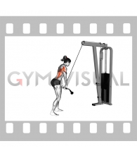 Cable straight arm pulldown (VERSION 2) (female)