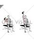 Kettlebell Seated One Arm Military Press