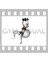 Dumbbell Incline Fly on Exercise Ball (female)