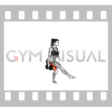 Dumbbell Single Leg Squat (VERSION 2) (female)