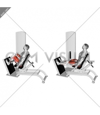 Lever Seated Horizontal Leg Press