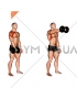 Dumbbell One Arm Front Raise